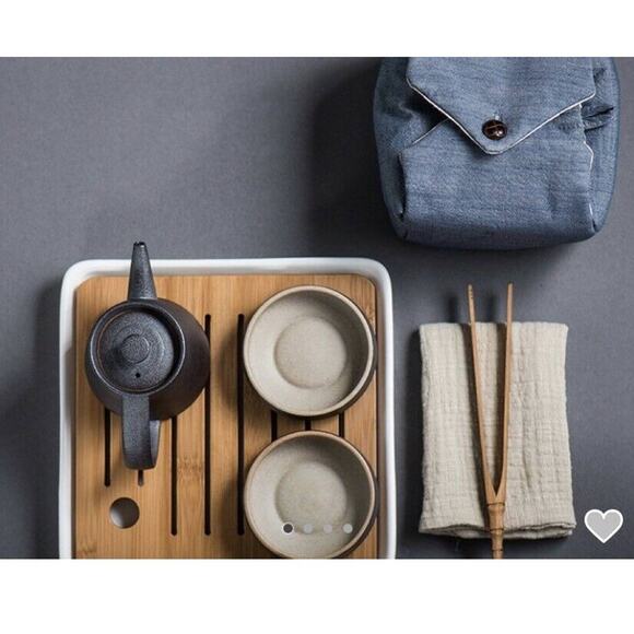 Whentea Tea Set Japanese Stoneware Rust Glaze Creative Ceremonial Comfort - Picture 9 of 16